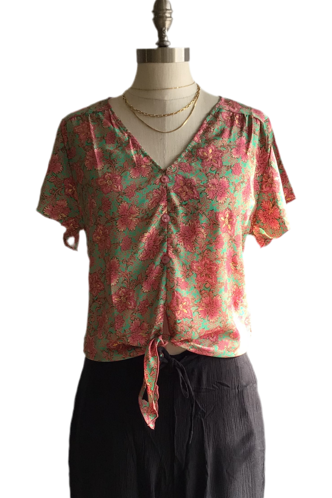 Butterfly Top- Rose