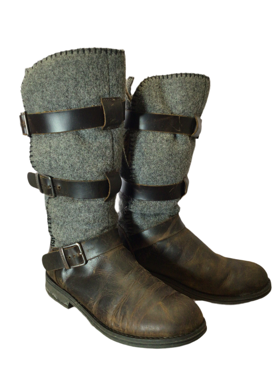 Woolrich Leather and Wool Boots