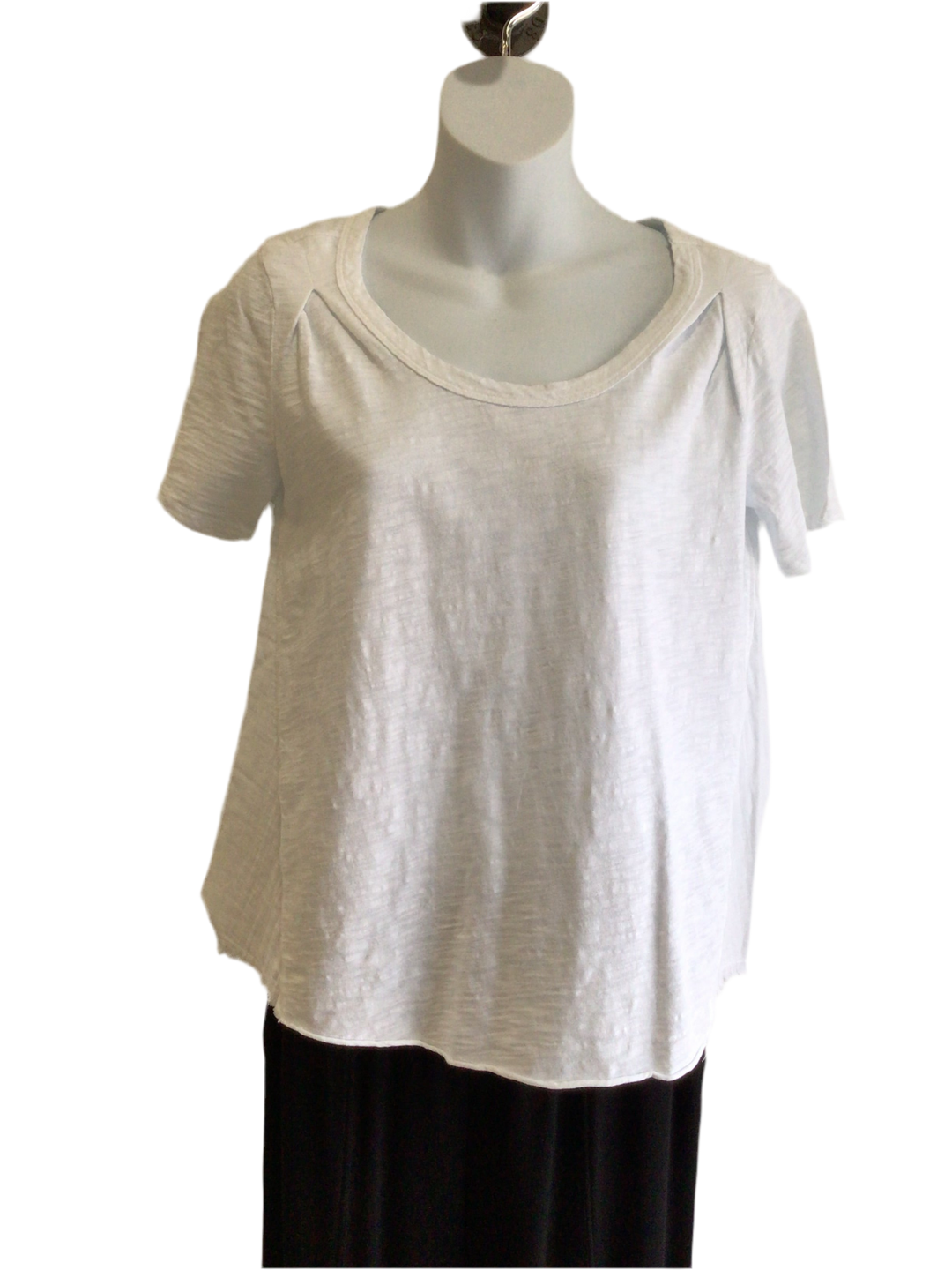 Scoop Neck Tee - White