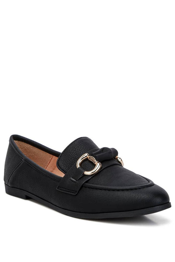 Asher Horsebit Loafers: Black - The Daisy Chain