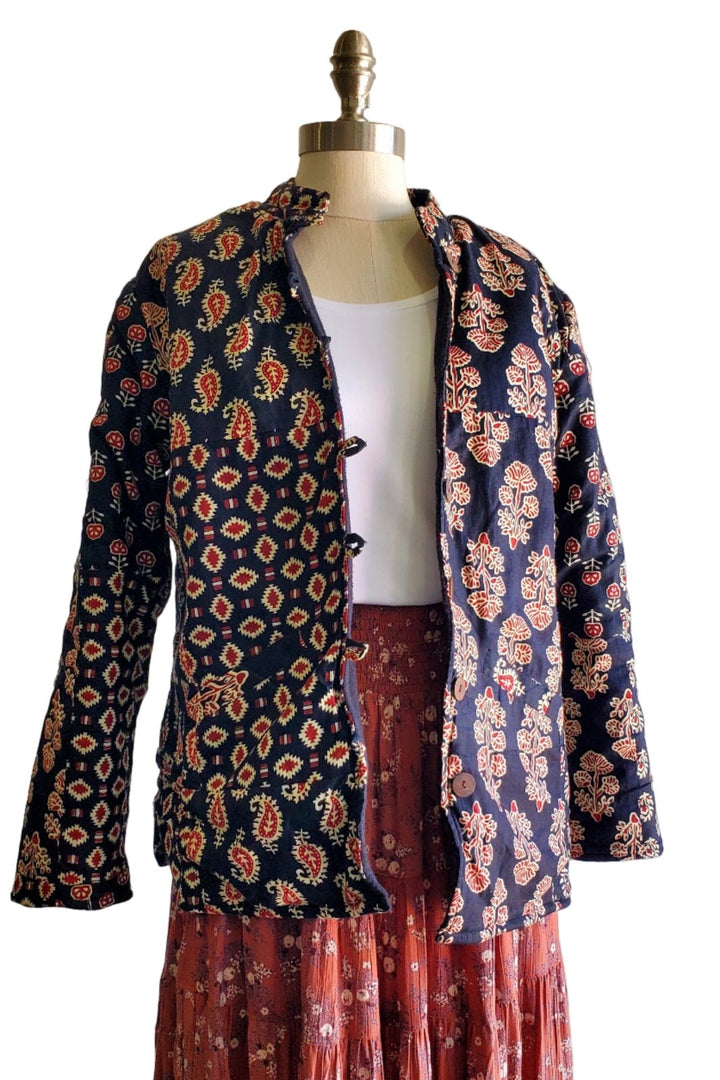 Blockprint Evening Jacket - The Daisy Chain