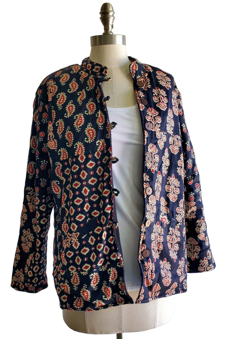 Blockprint Evening Jacket - The Daisy Chain