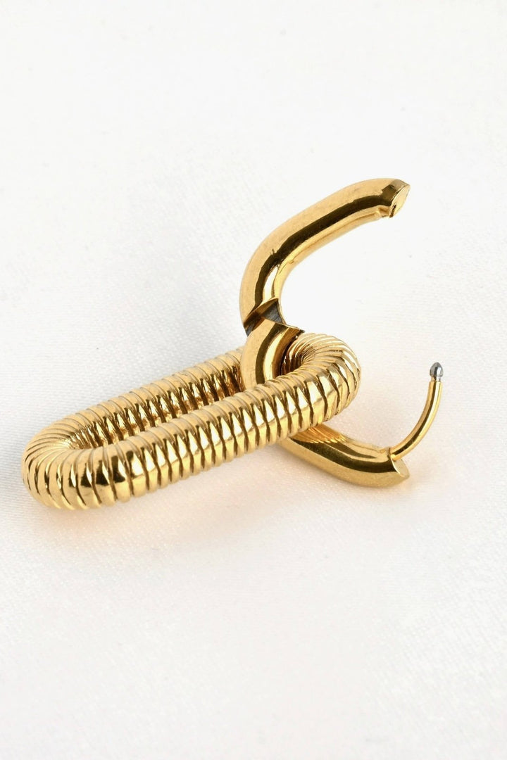 Double Link Huggies: 18k Gold Plated - The Daisy Chain