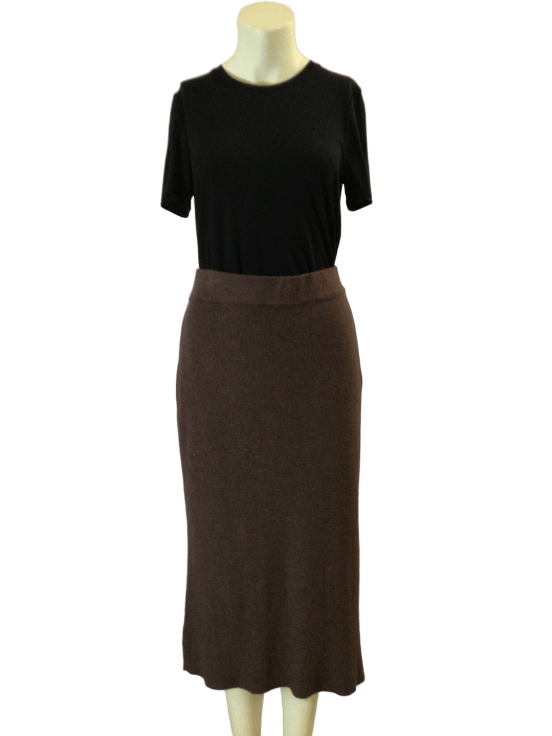 Long Brown Wool Skirt - The Daisy Chain