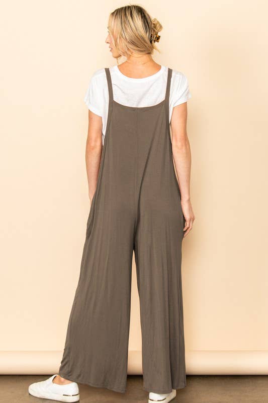 Overall Jumpsuit: Khaki - The Daisy Chain
