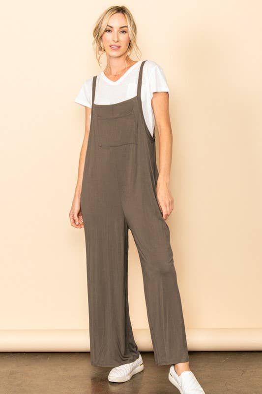 Overall Jumpsuit: Khaki - The Daisy Chain