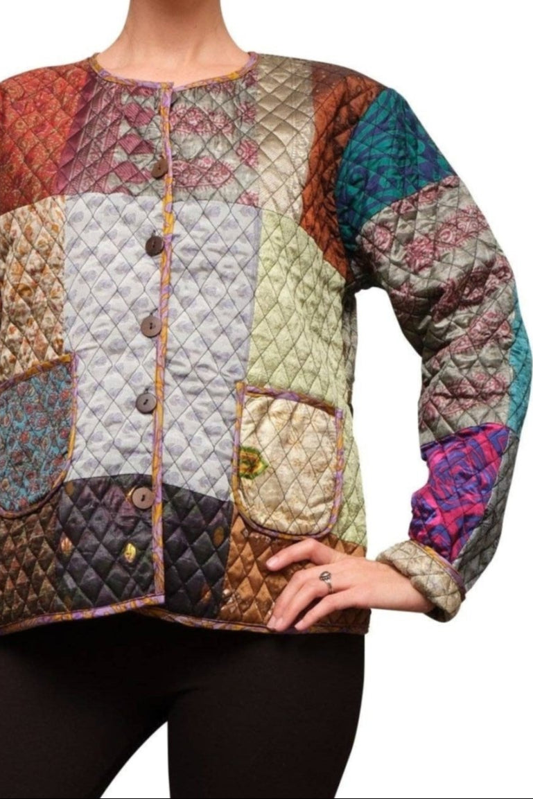 Quilted Patchwork Jacket - The Daisy Chain