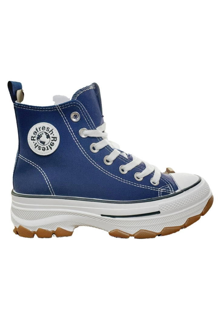 Refresh High Tops - Navy - The Daisy Chain