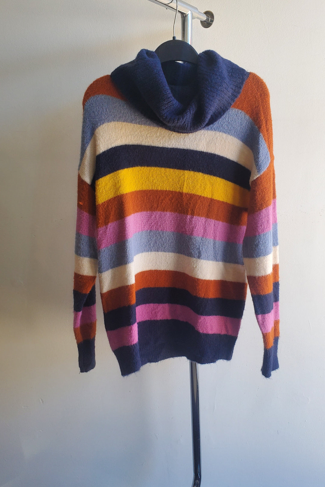 Multi Colour Striped Knit Sweater