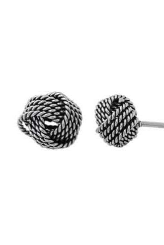 Silver Knot Studs