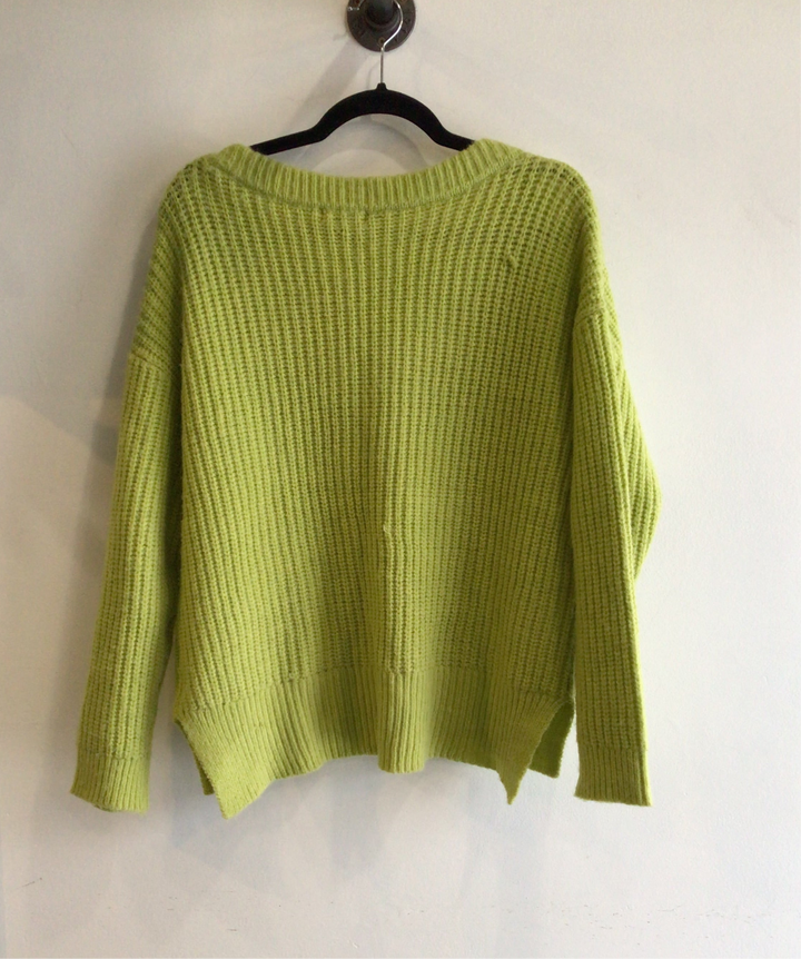 Lime V-Neck Sweater