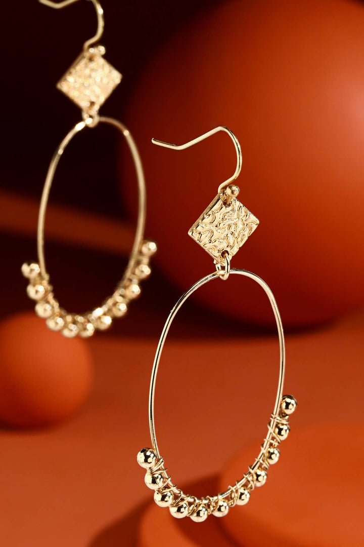 Gold Dangle Hoops