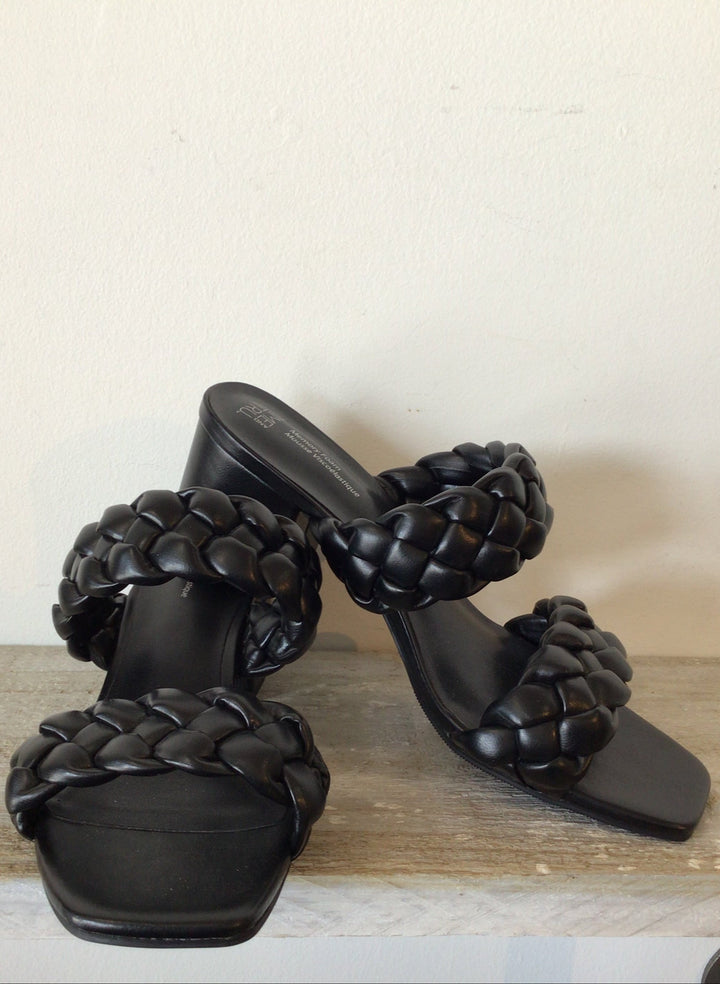 Black Braided Heel - Size 8.5