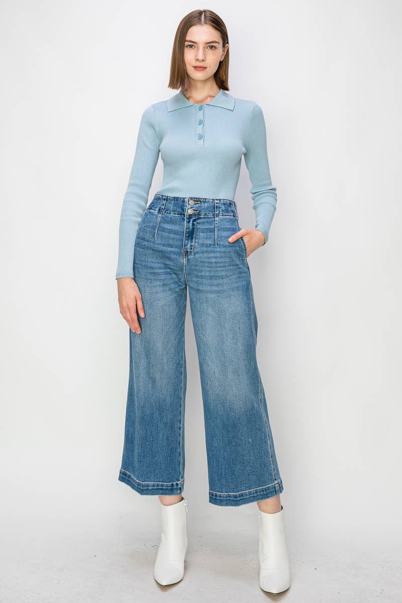 Retro Wide Crop Jeans