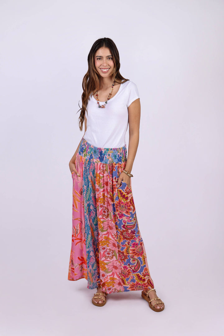 Flower Garden Patchwork Pants