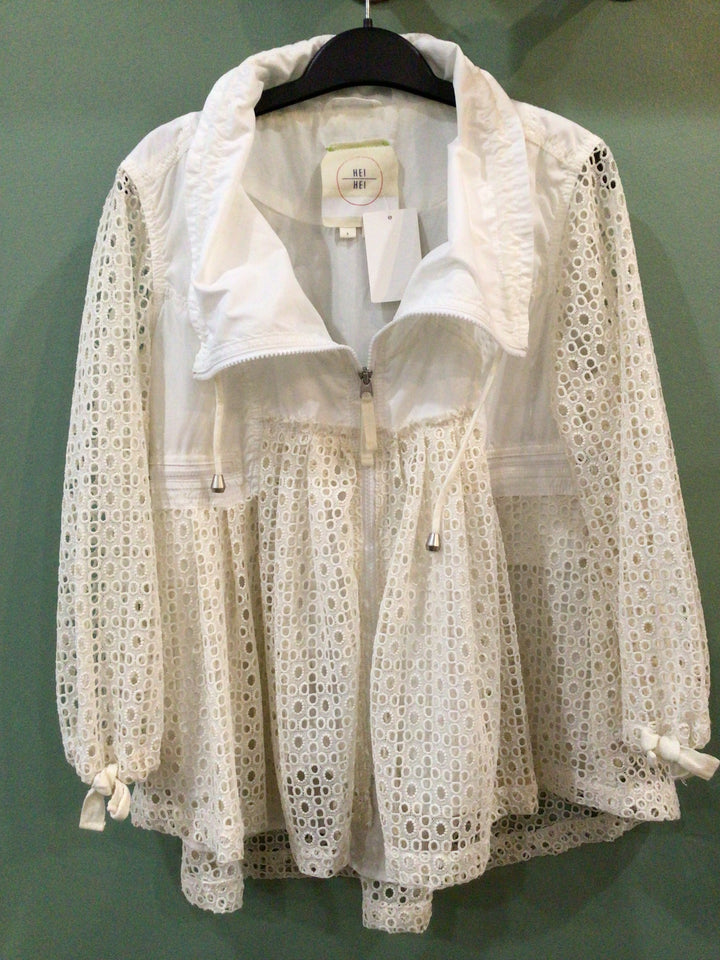 White Babydoll Lace Spring coat