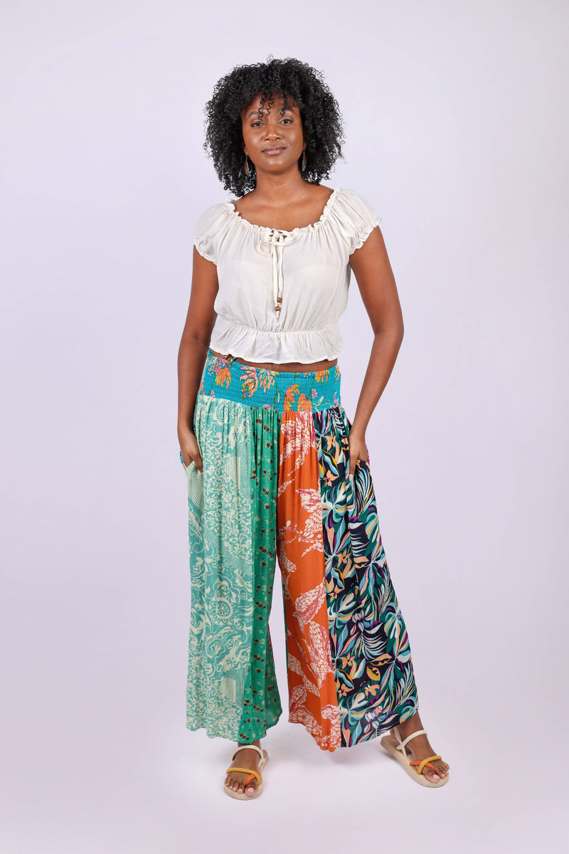 Wildflower Patchwork Pants