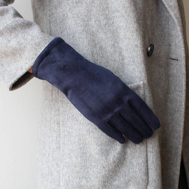 2 - in - 1 Gloves - Navy Stripe - The Daisy Chain