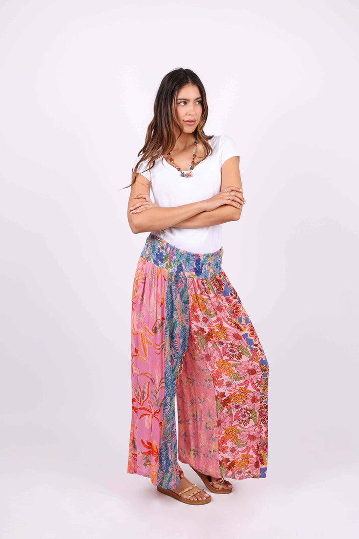 Flower Garden Patchwork Pants
