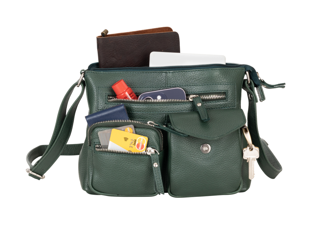 Mila Crossbody Bag: Green