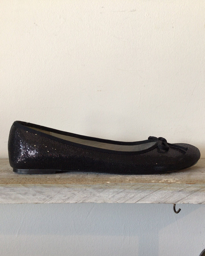 Black Sparkle Flats - Size 8.5