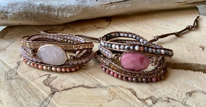 Wrap Bracelet, Pink Tourmaline