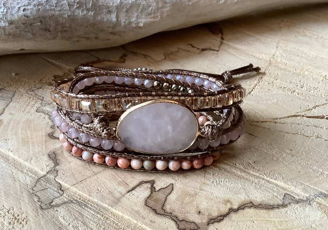 Wrap Bracelet, Pink Tourmaline