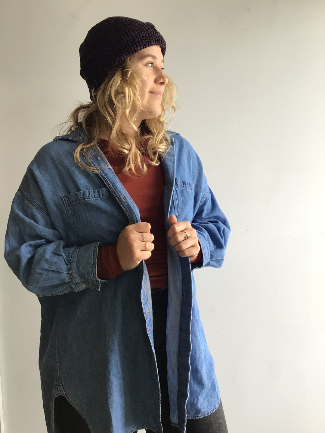Vintage Jean Button Long Sleeve