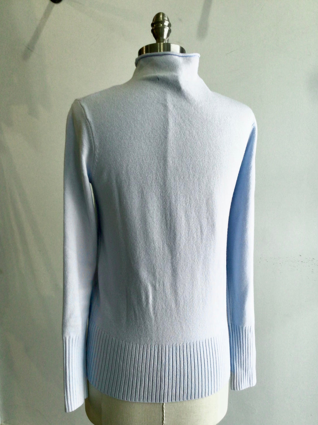 Powder Blue Mock Neck - Medium