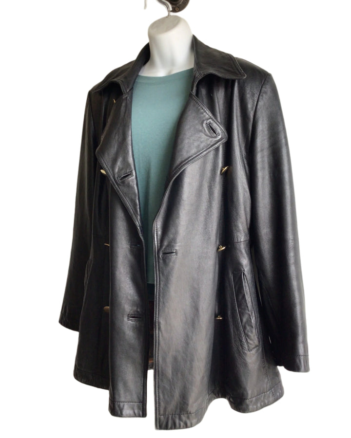Vintage Black Leather Jacket