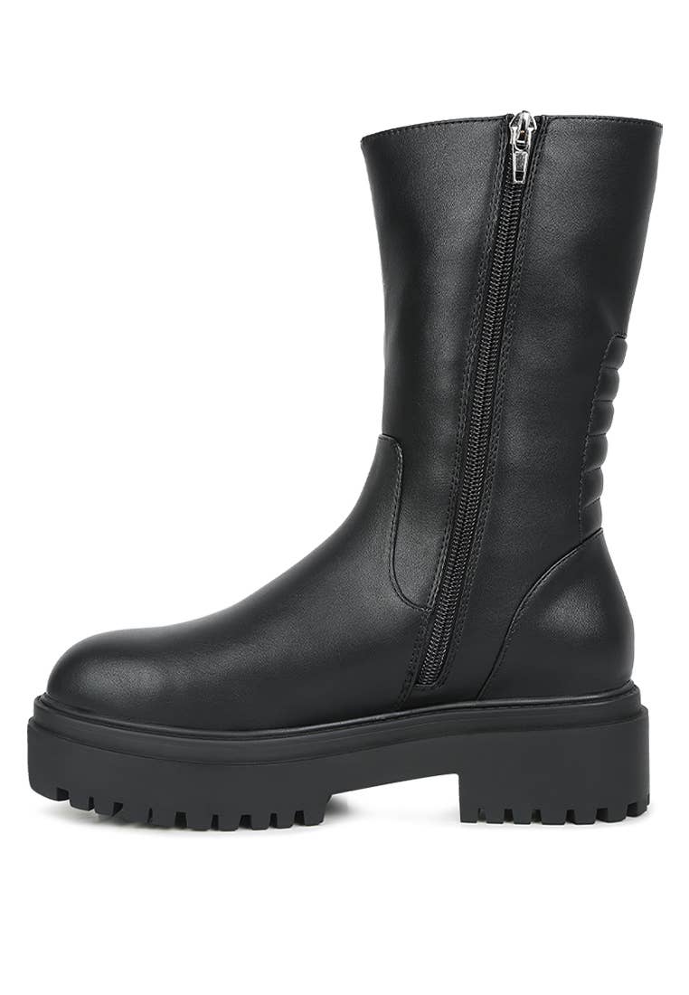 Lewisa Lug Boot- Black