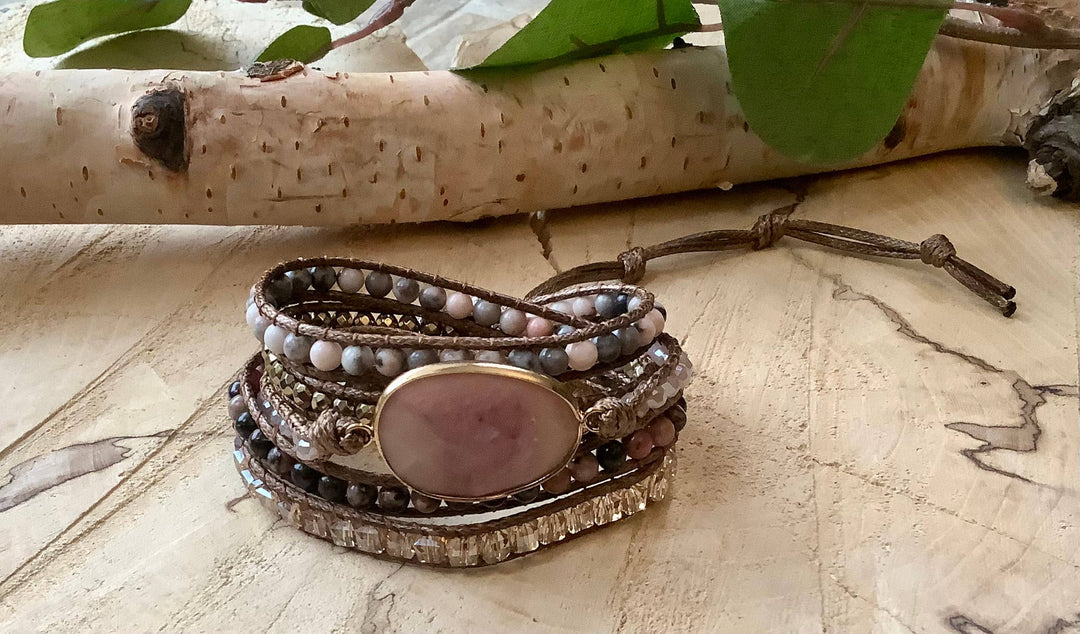 Wrap Bracelet, Pink Tourmaline