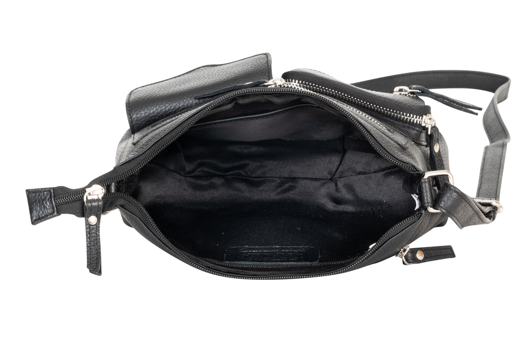 Mila Crossbody Bag: Black