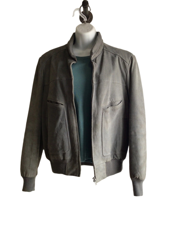 Vintage Grey Suede Jacket