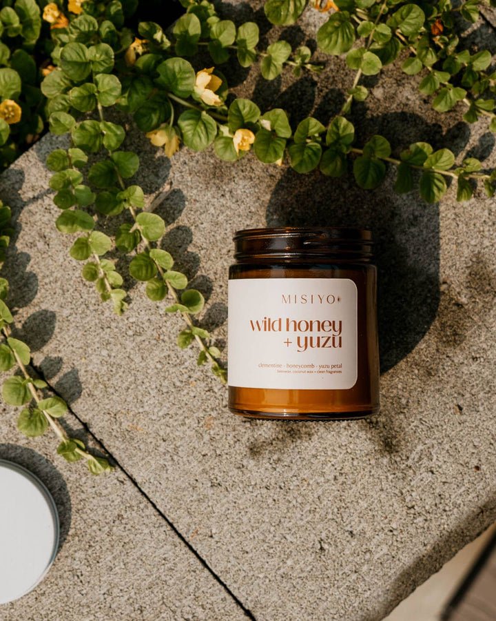 Wild Honey + Yuzu | Beeswax Blend Candle Jar