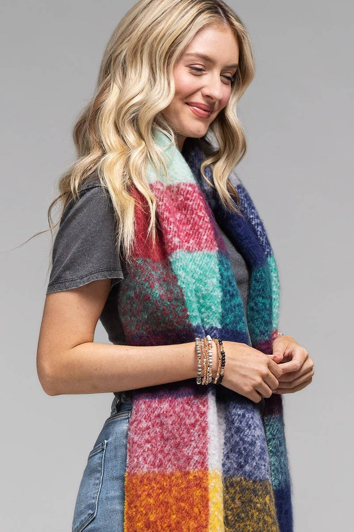 Chunky Brushed Scarf- Huron