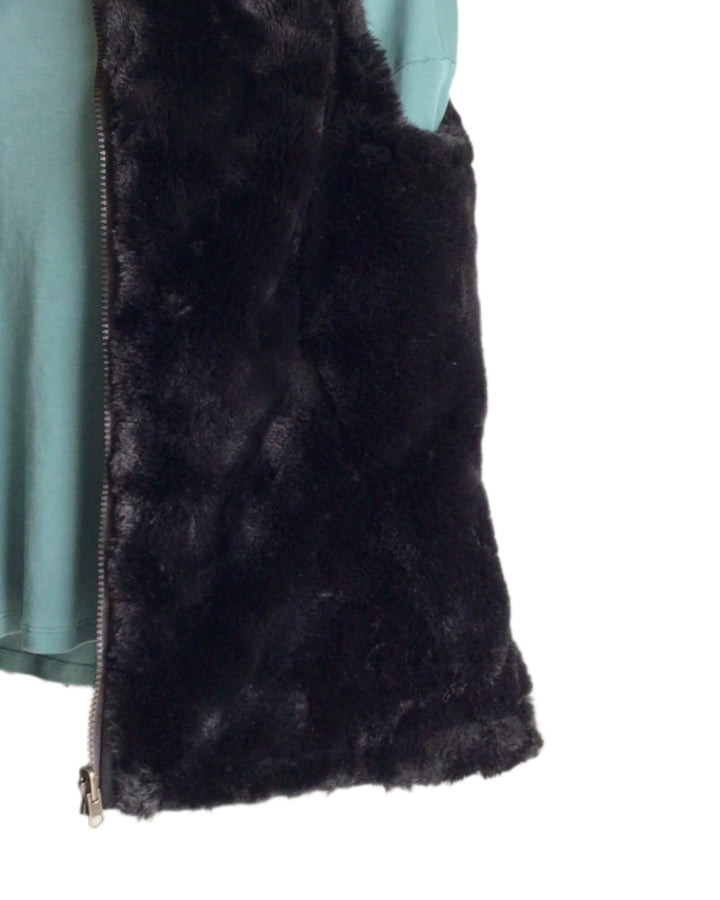 Black Fuzzy Vest