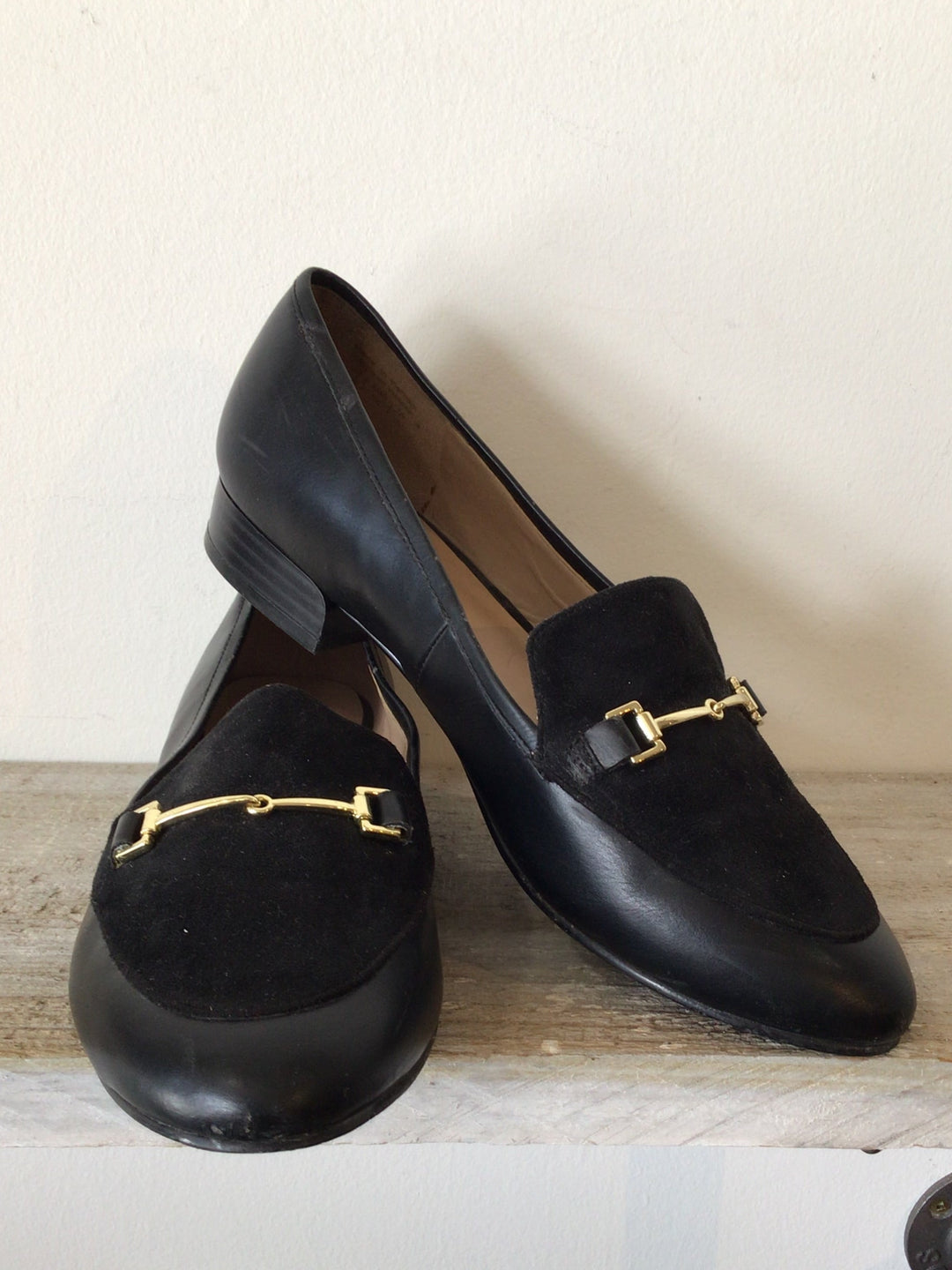 Velvet &amp; Leather Loafer - Size 7