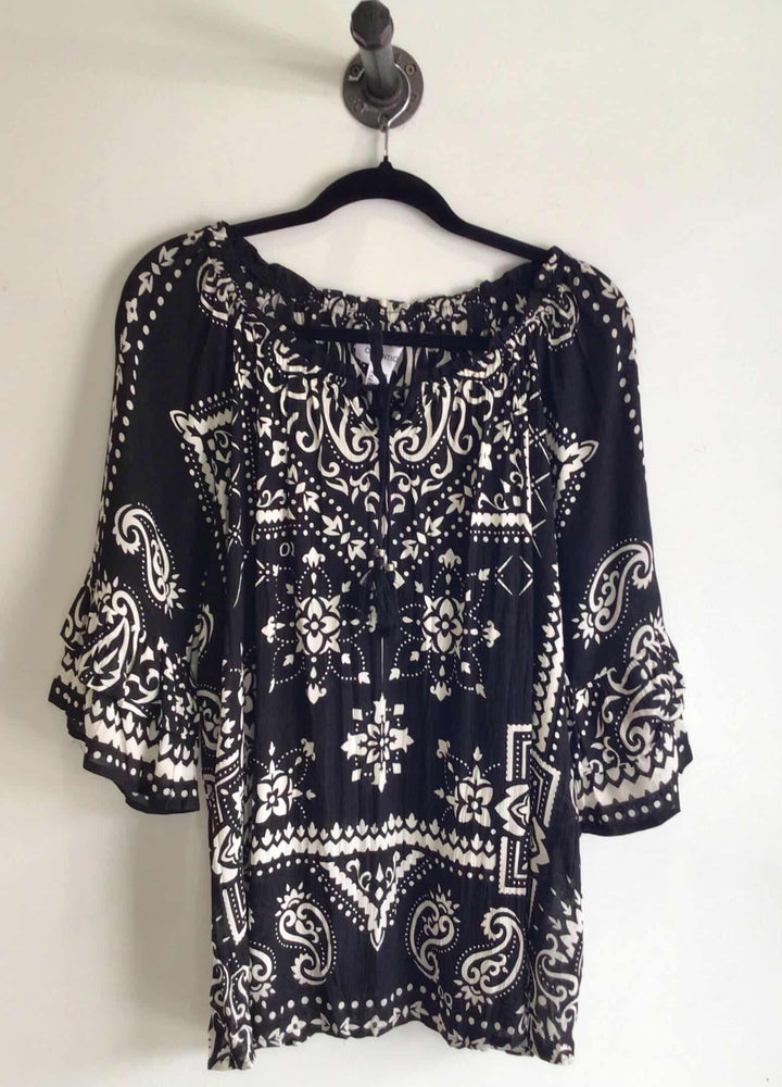 Bandana Blouse: Black