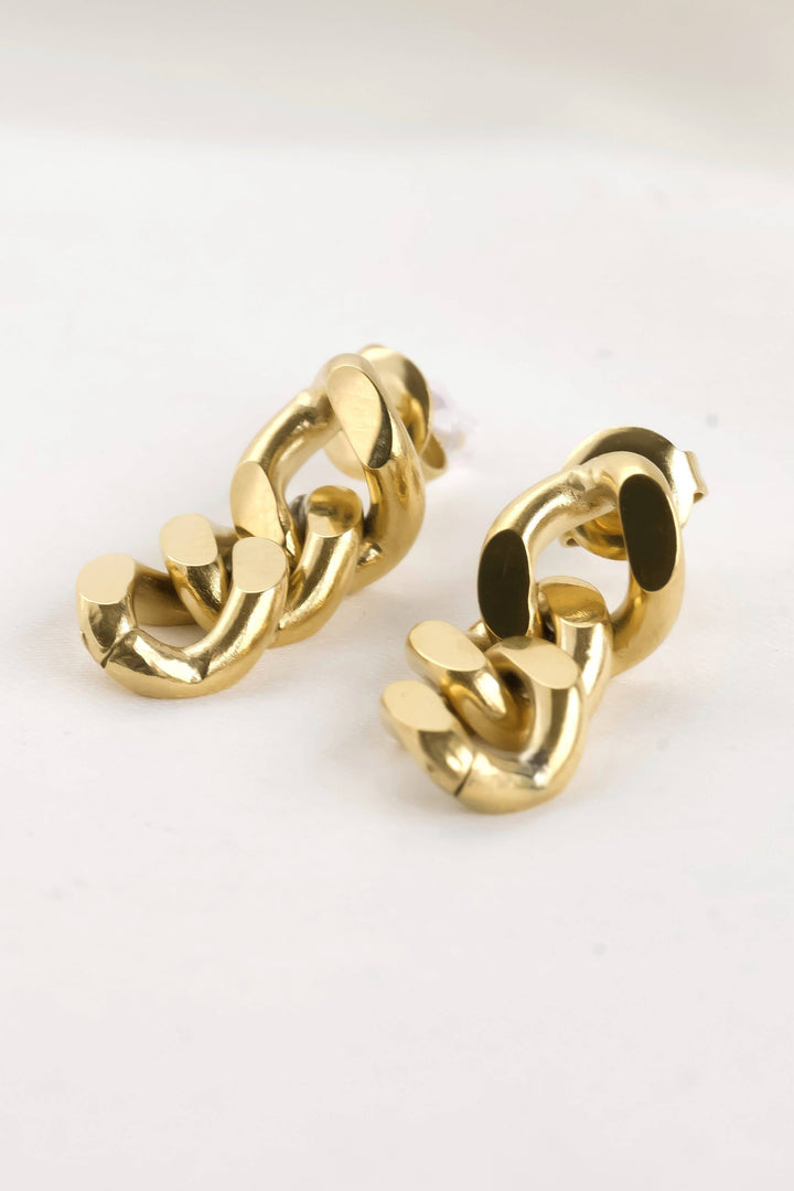 Curb Link Earrings