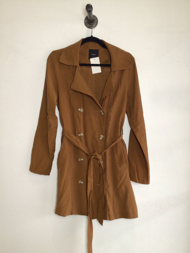 Rustic Trench Coat Blouse