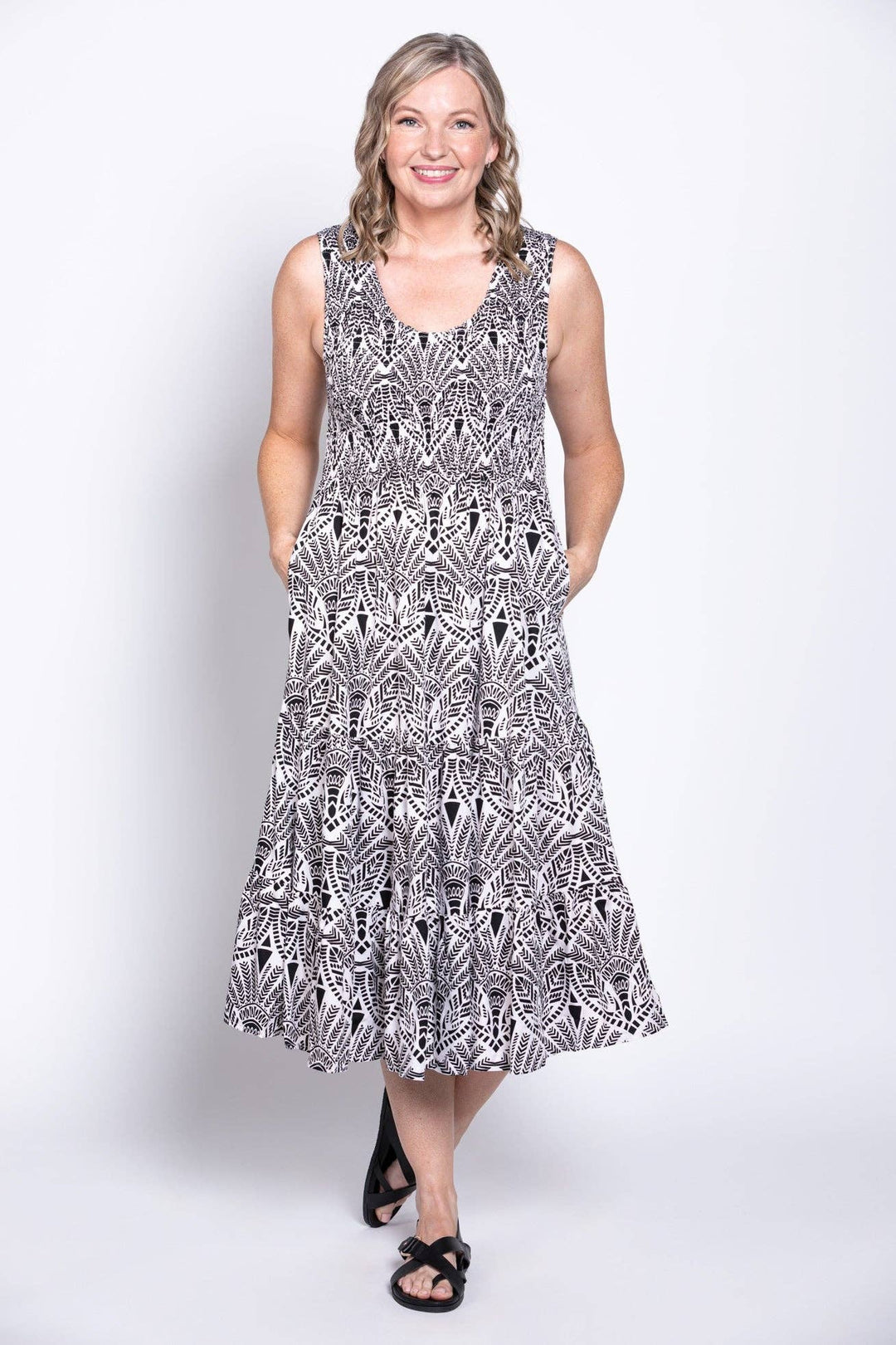 Jessie Dress - Black Print