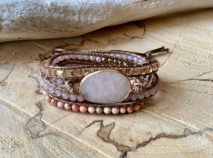 Wrap Bracelet, Pink Tourmaline