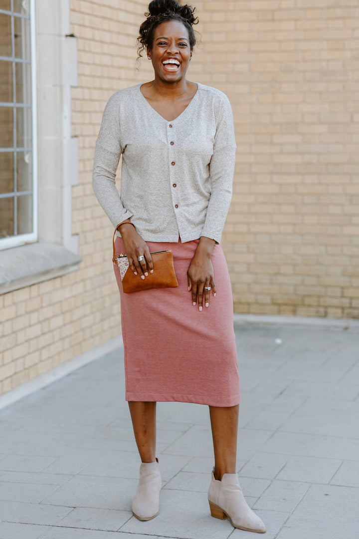 Sedona Pencil Skirt - Desert Rose