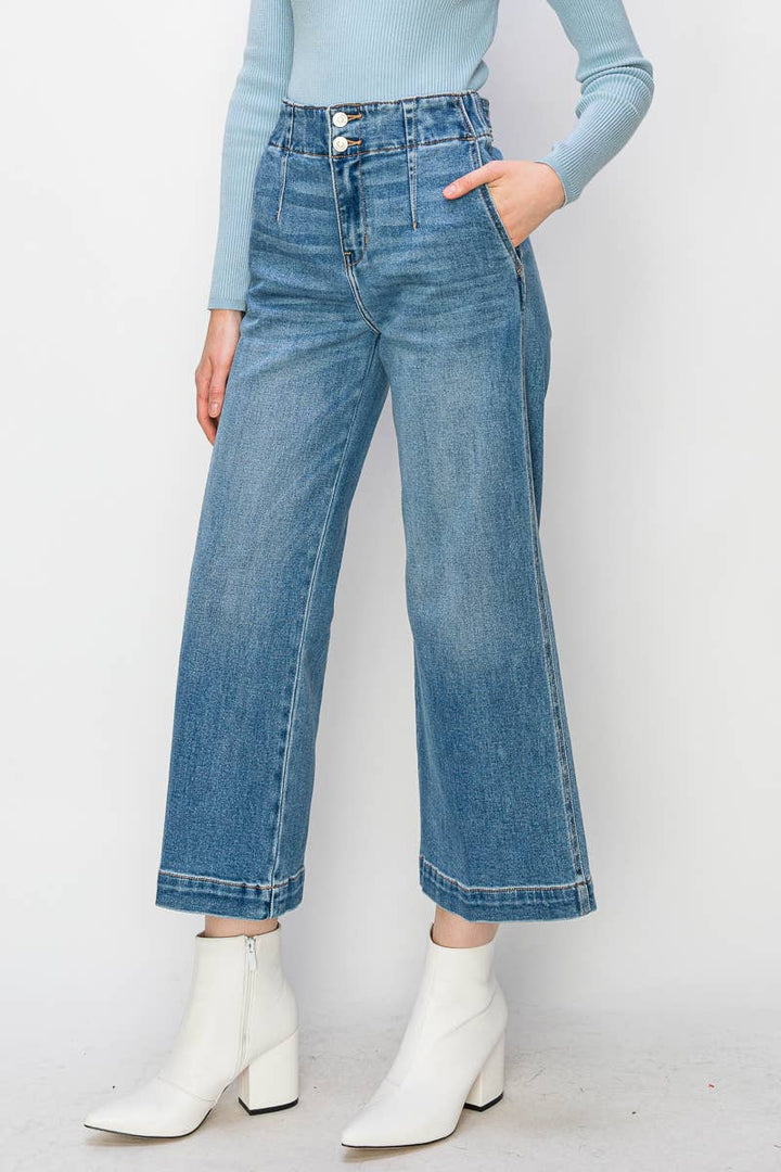 Retro Wide Crop Jeans