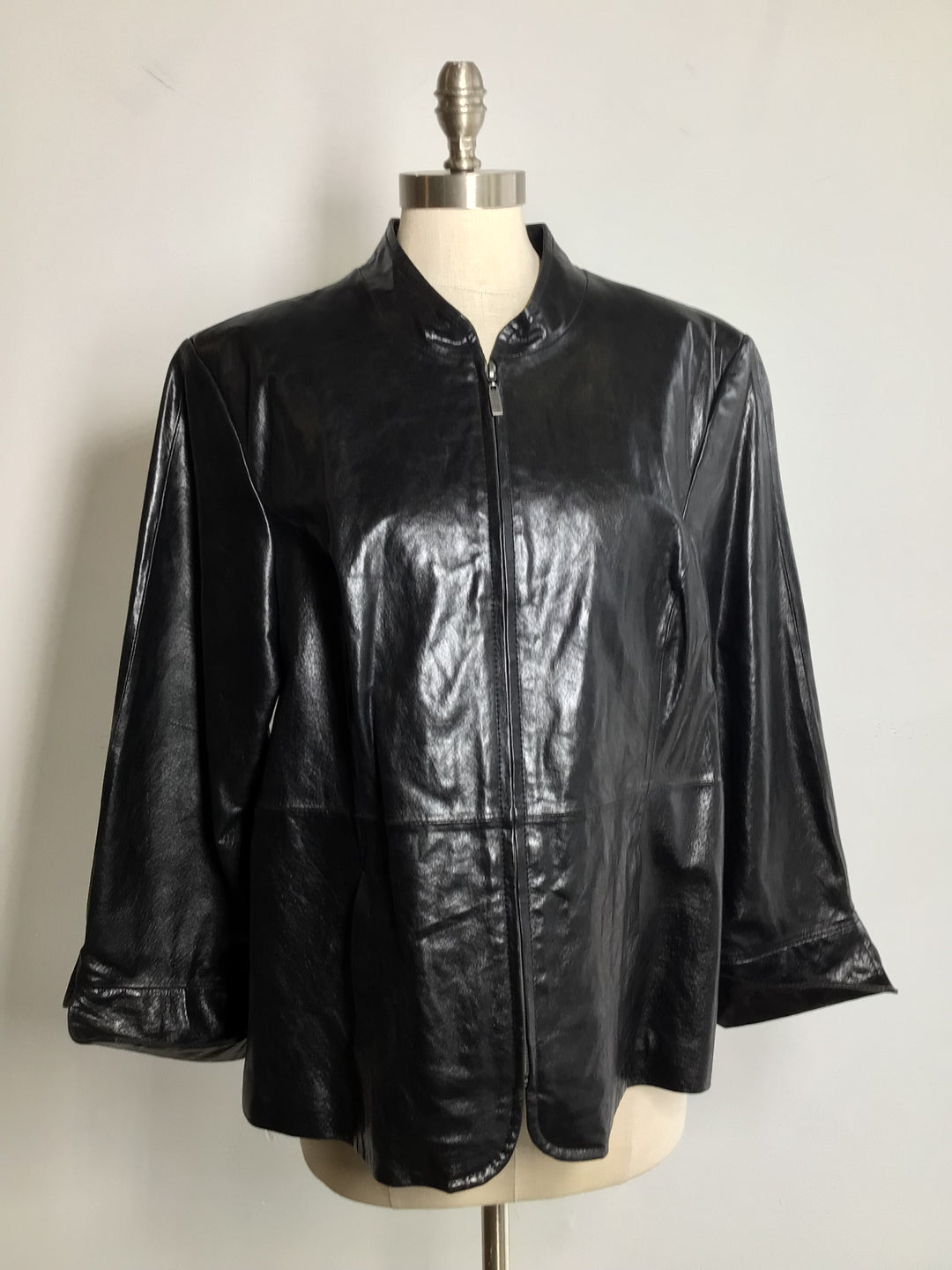 Black Leather Jacket - 2X
