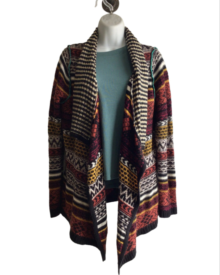 Funky Knit Patterned Cardigan