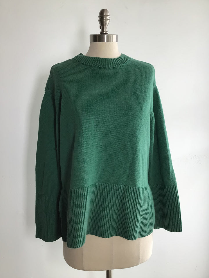 Crew Neck Cotton Sweater- Small