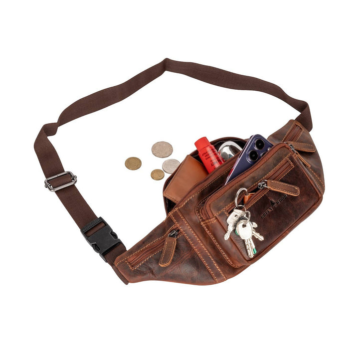 Leather Waist Pack: Sandal