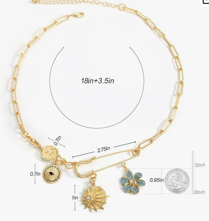 Celestial Garden Party Charm Necklace